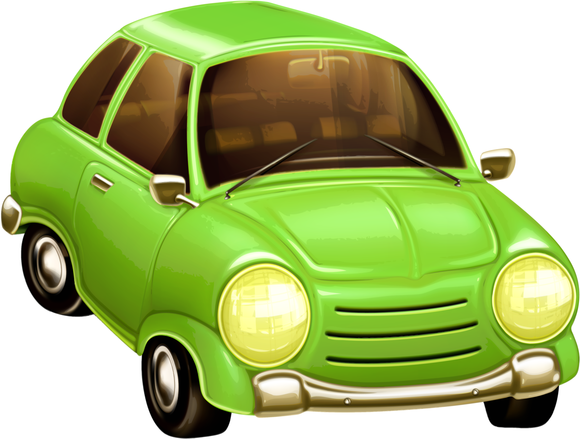 Green Vintage Car Illustration PNG