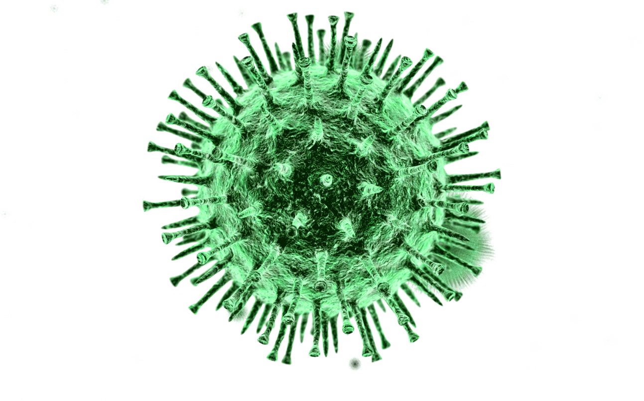 Green Virus Particle Illustration PNG