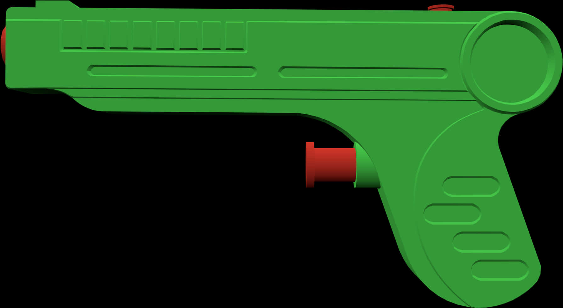 Green Water Pistol Graphic PNG