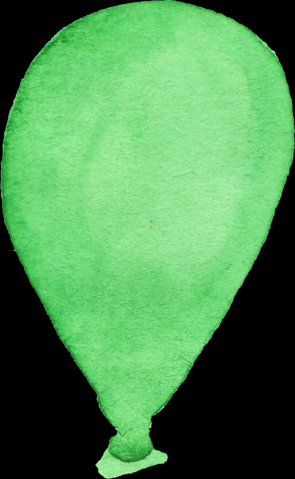 Green Watercolor Balloon PNG