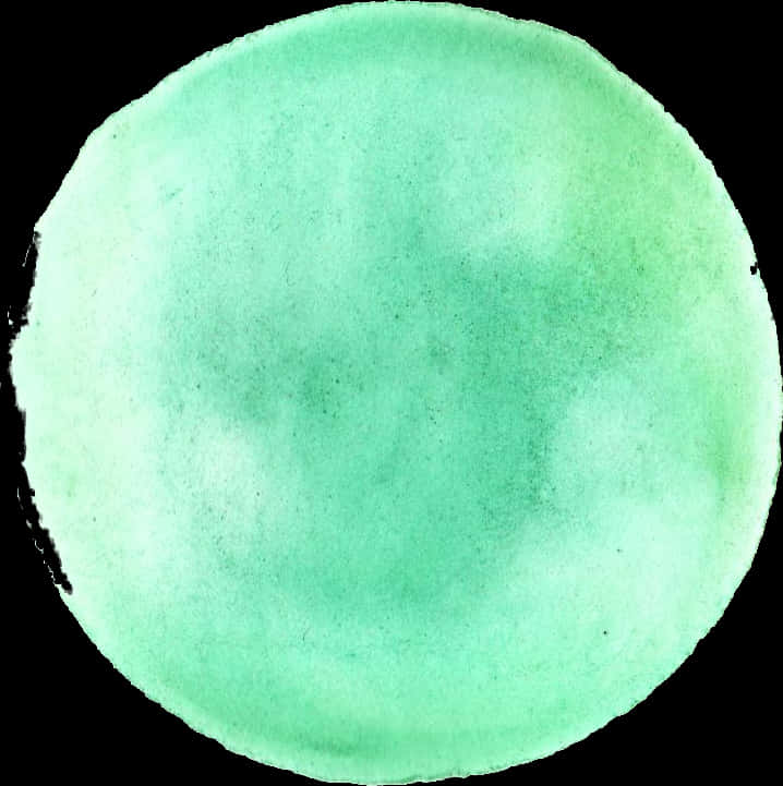 Green Watercolor Circle Texture PNG