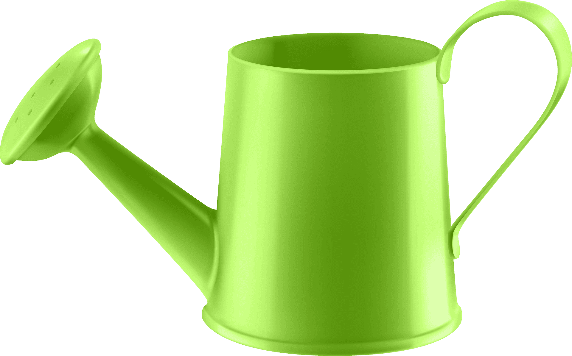 Green Watering Can Image PNG
