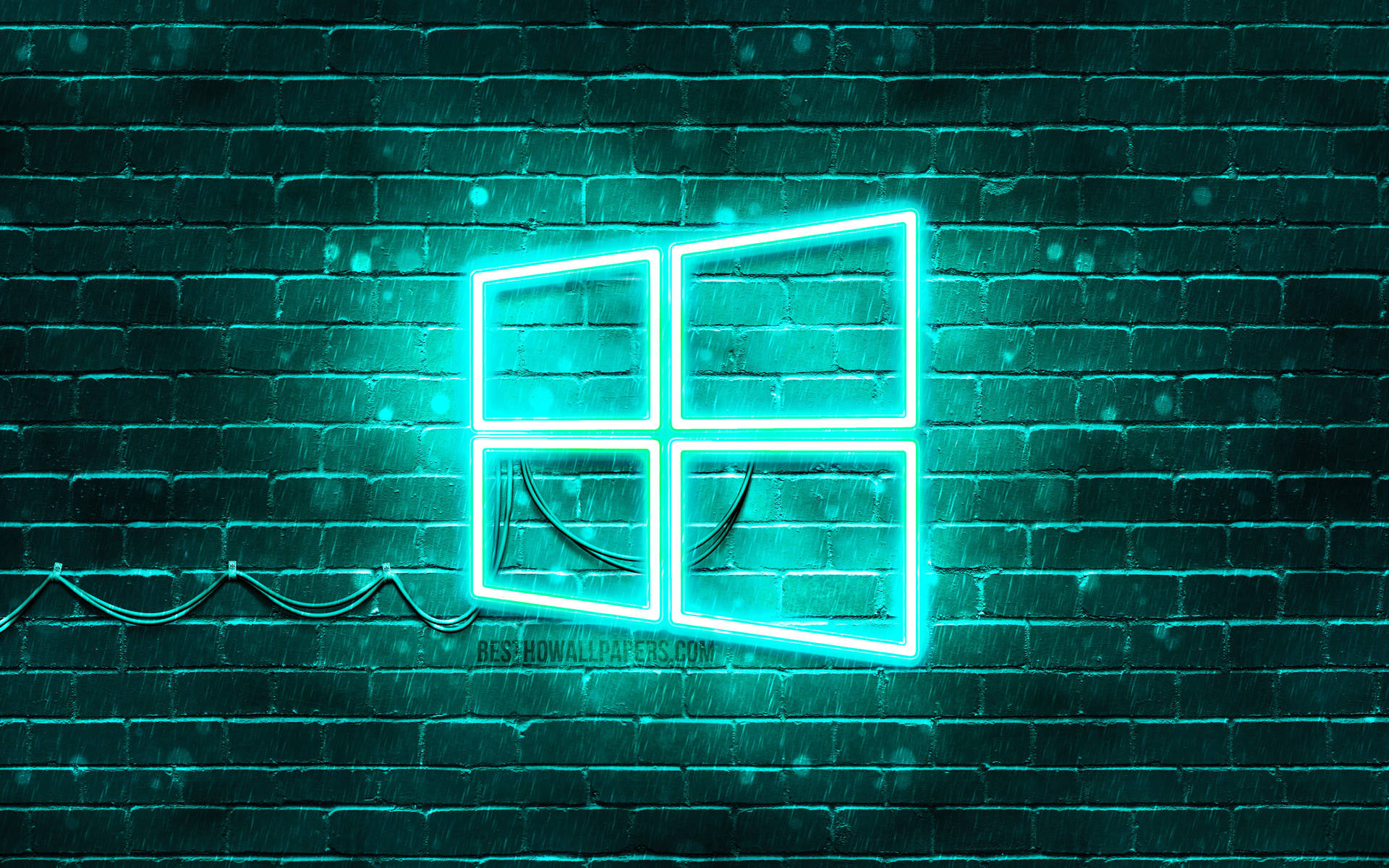 Green Windows 11 Logo Wallpaper