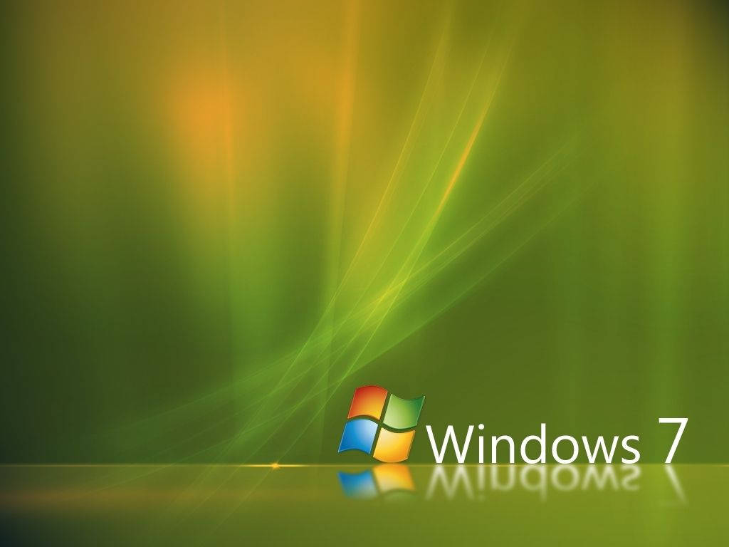 Green Windows 7 Screen
