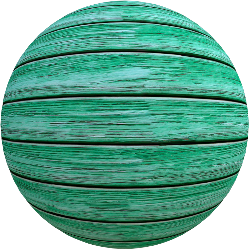 Green Wood Texture Sphere PNG