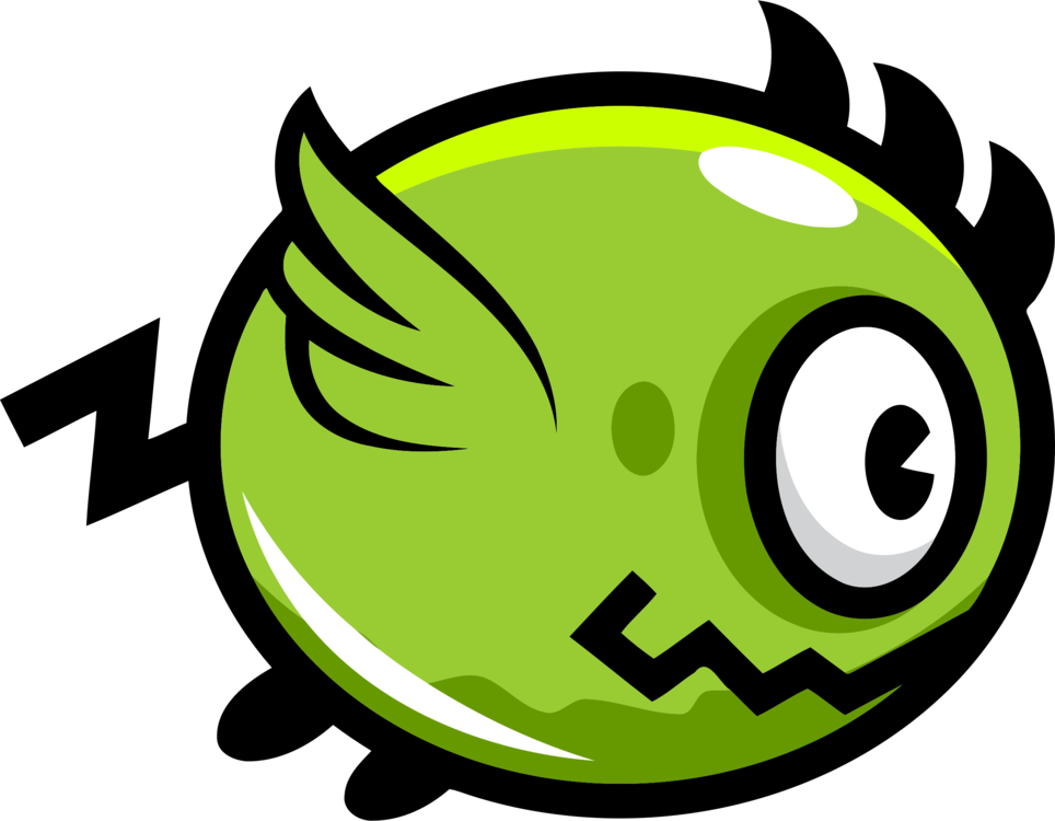 Green_ Flappy_ Bird_ Style_ Character PNG