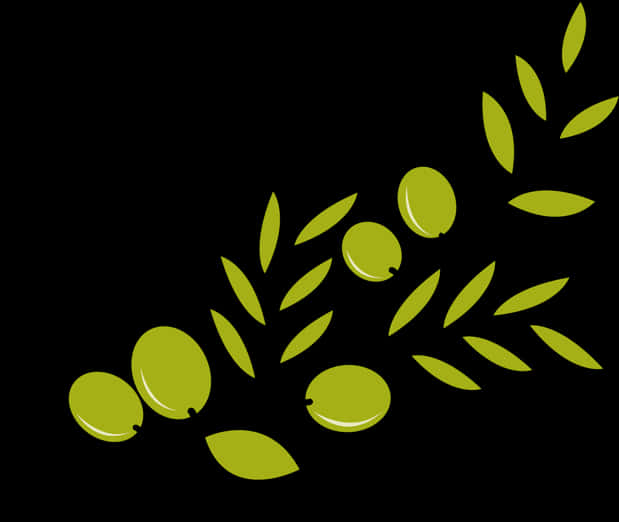 Green_ Leaves_and_ Olives_ Clipart PNG