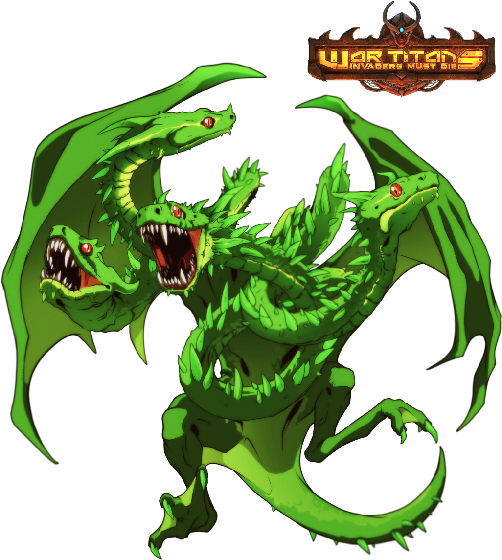Green_ Mythical_ Hydra_ Artwork.png PNG