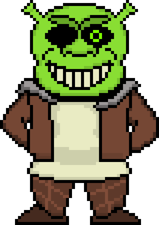 Green_ Ogre_ Pixel_ Art_ Character.png PNG