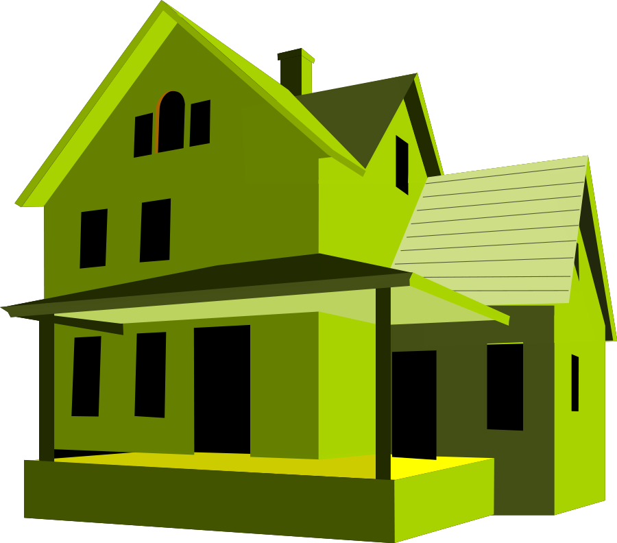 Green_ Vector_ House_ Illustration PNG