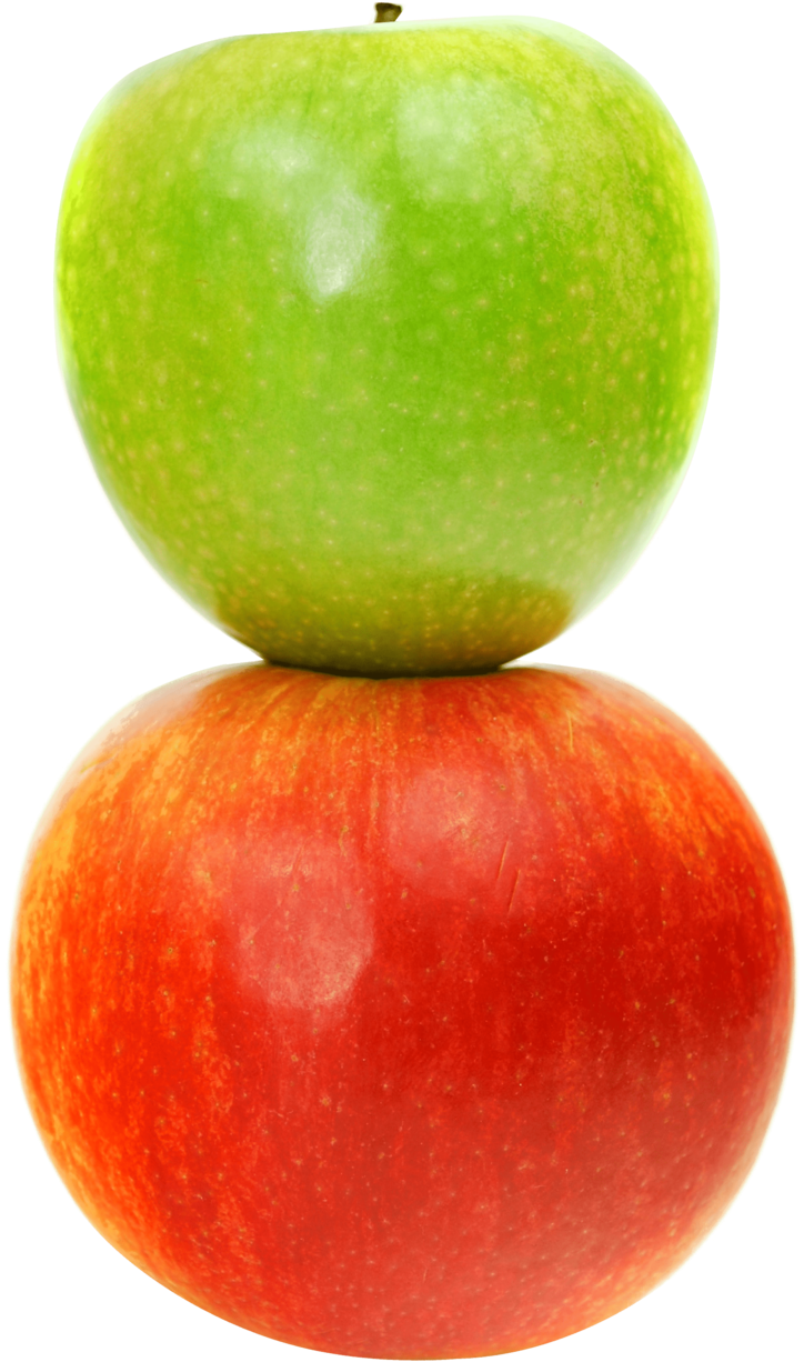 Greenand Red Apples Stacked PNG