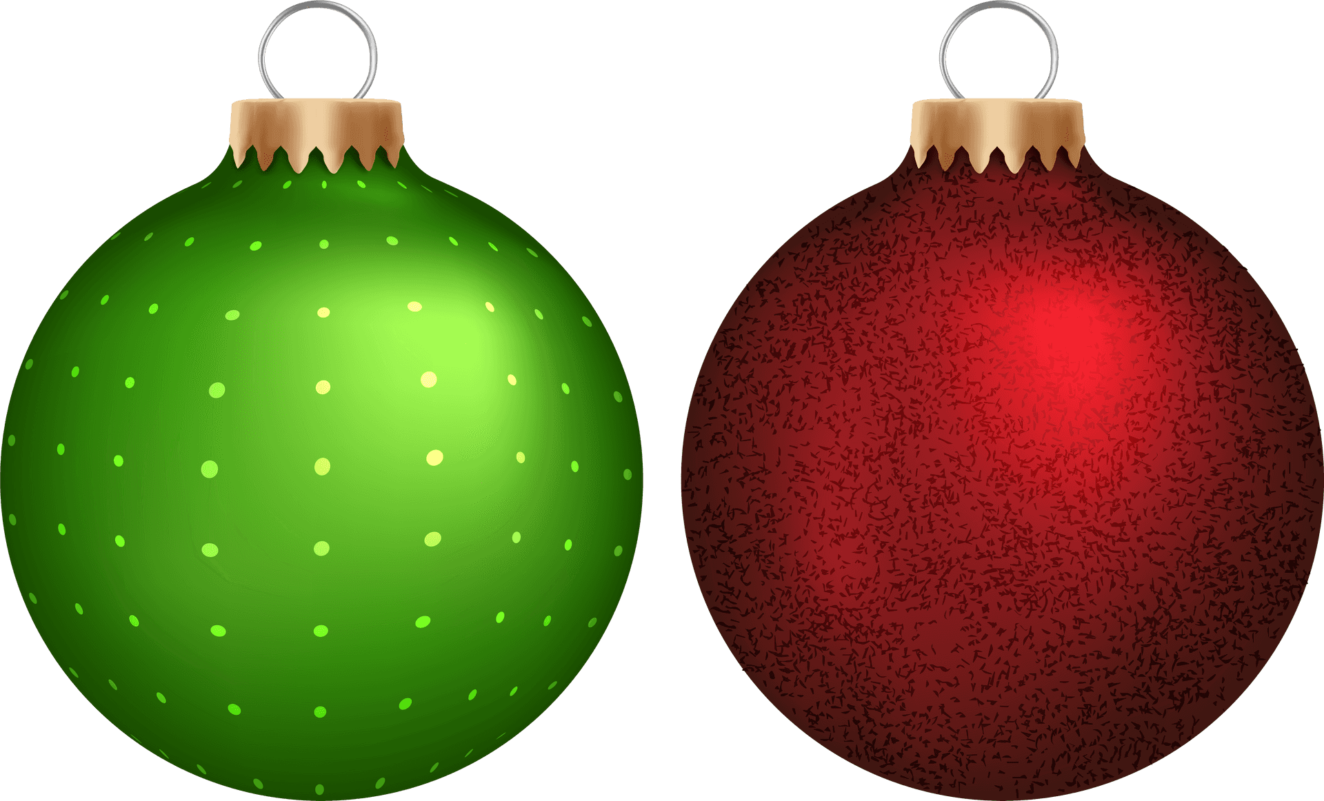 Download Greenand Red Christmas Baubles | Wallpapers.com