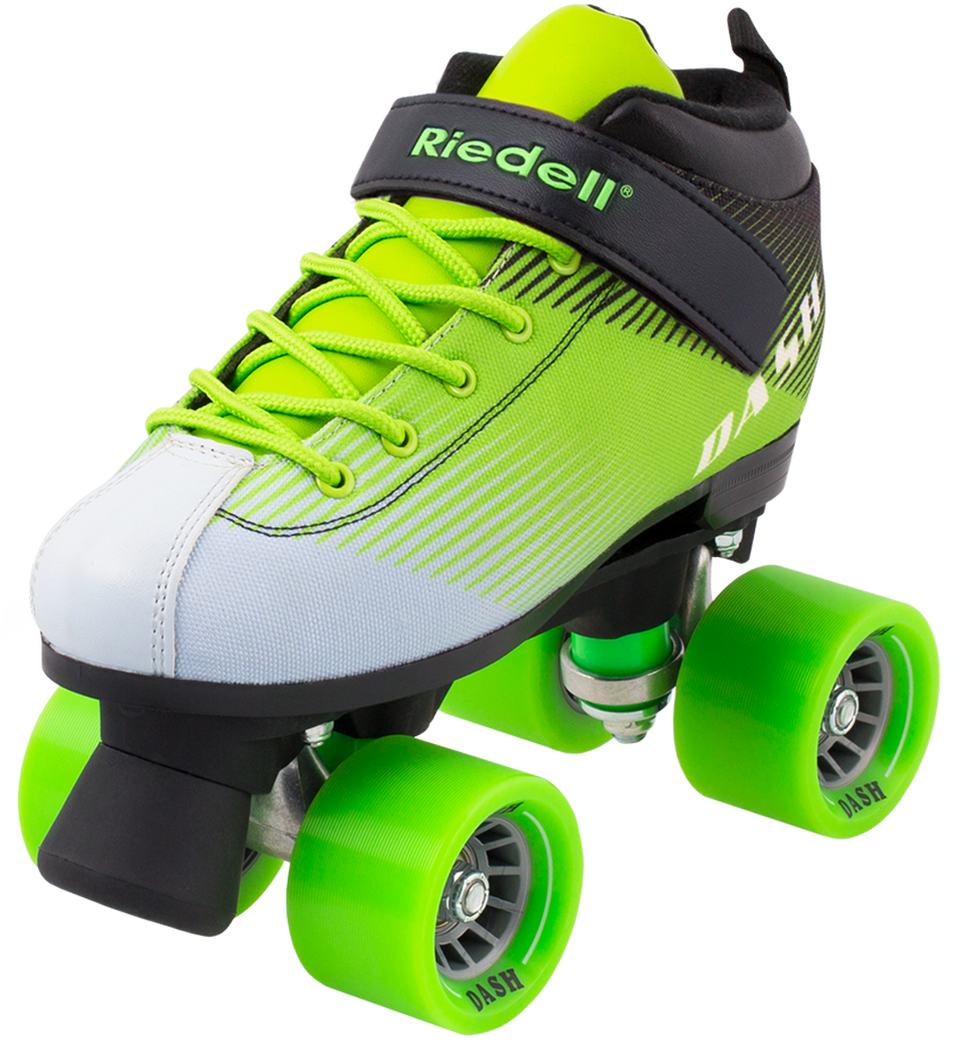 Greenand White Quad Roller Skate PNG