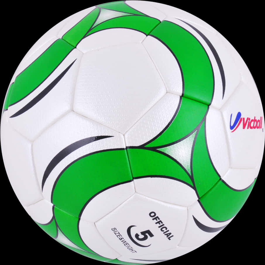 Greenand White Soccer Ball PNG
