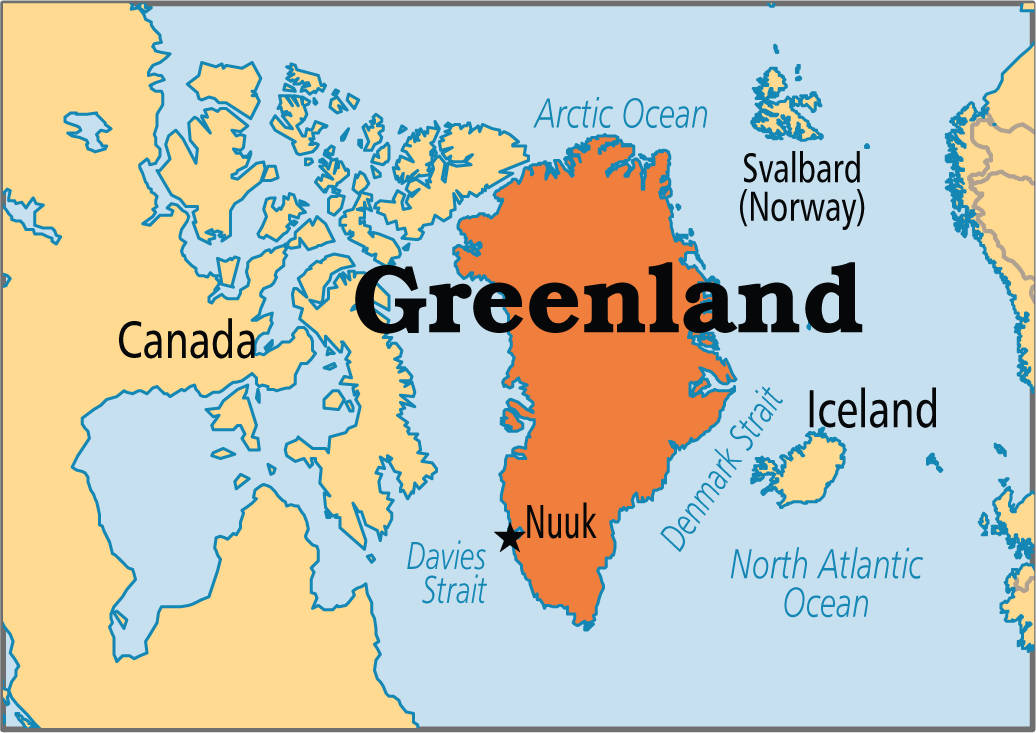 Greenland Country Map