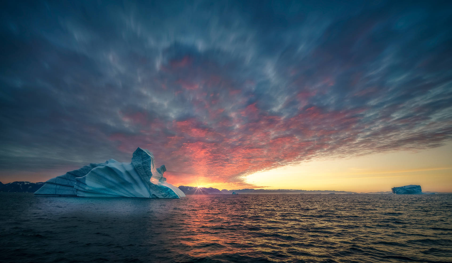 Greenland Sea Sunset