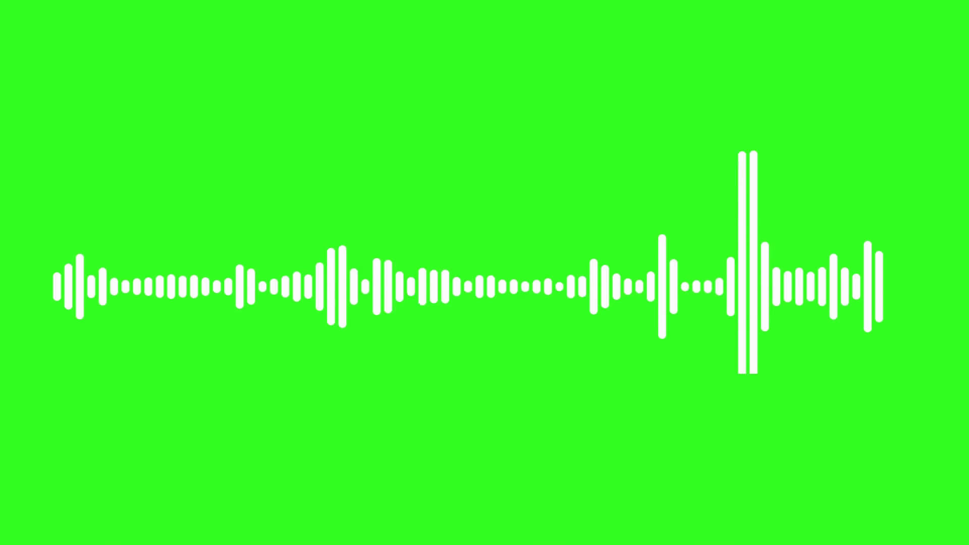 Greenscreen Background Audio Waves Wallpaper
