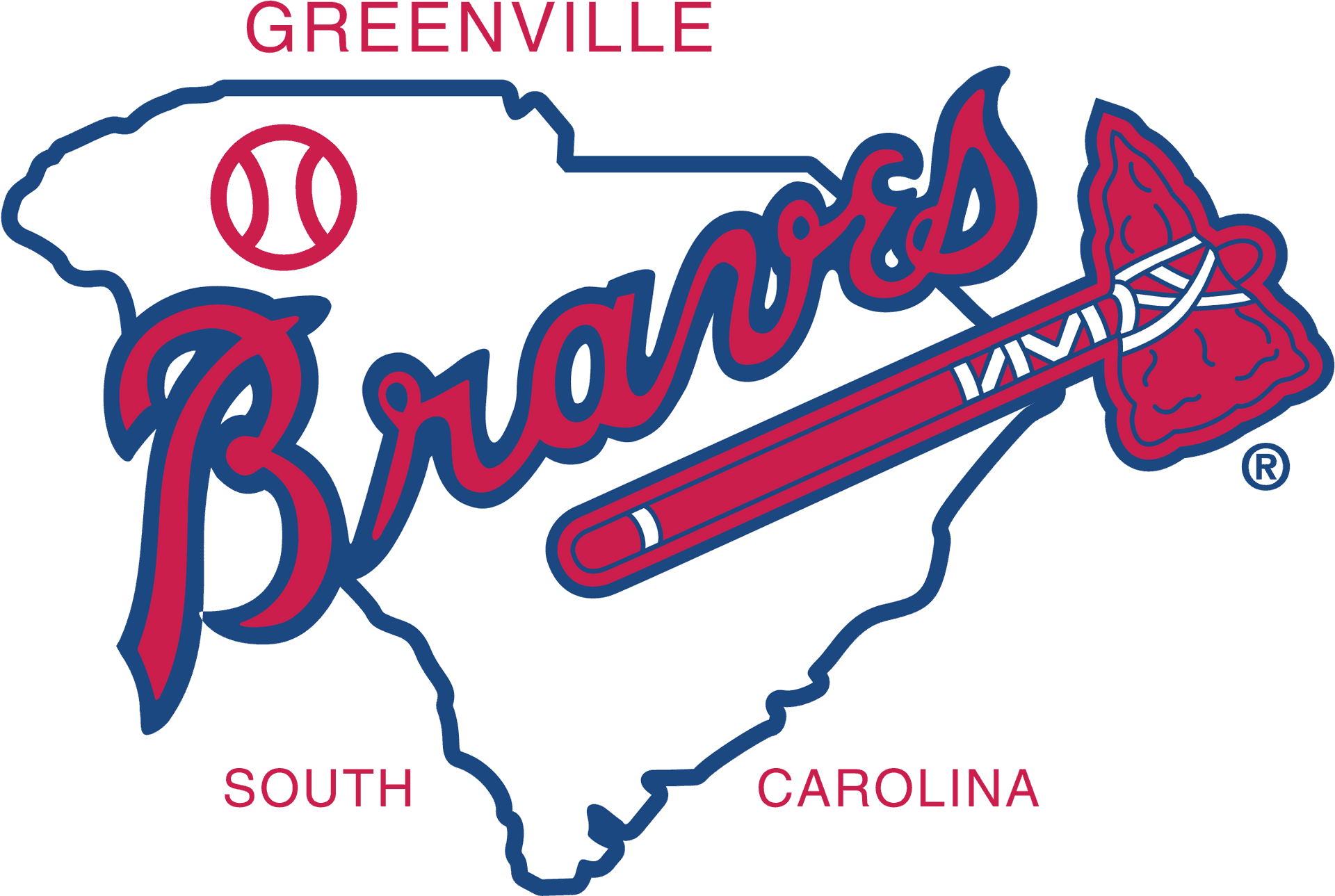 Greenville Braves Logo South Carolina PNG