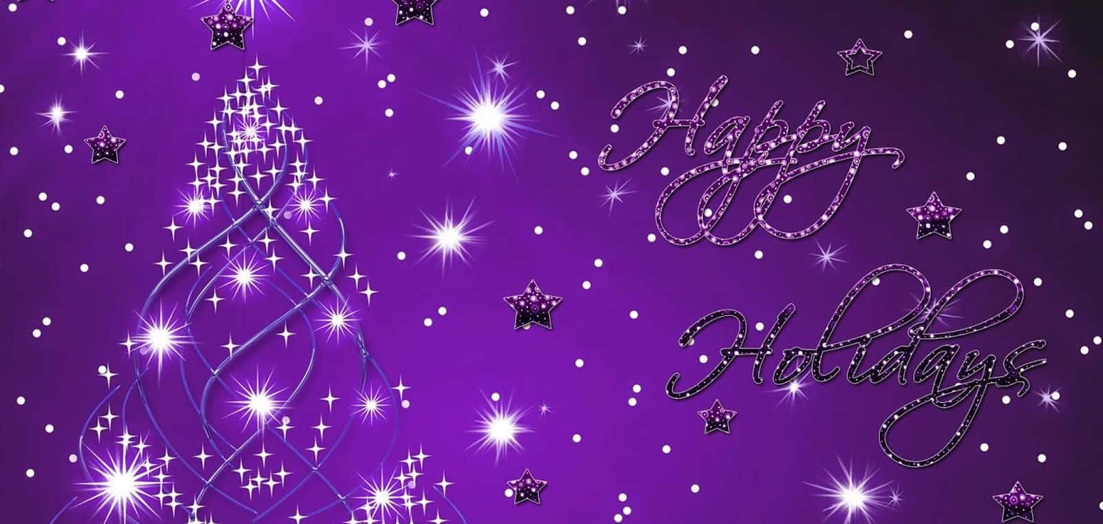 Festive Greetings Background with Sparkling Stars and Typography