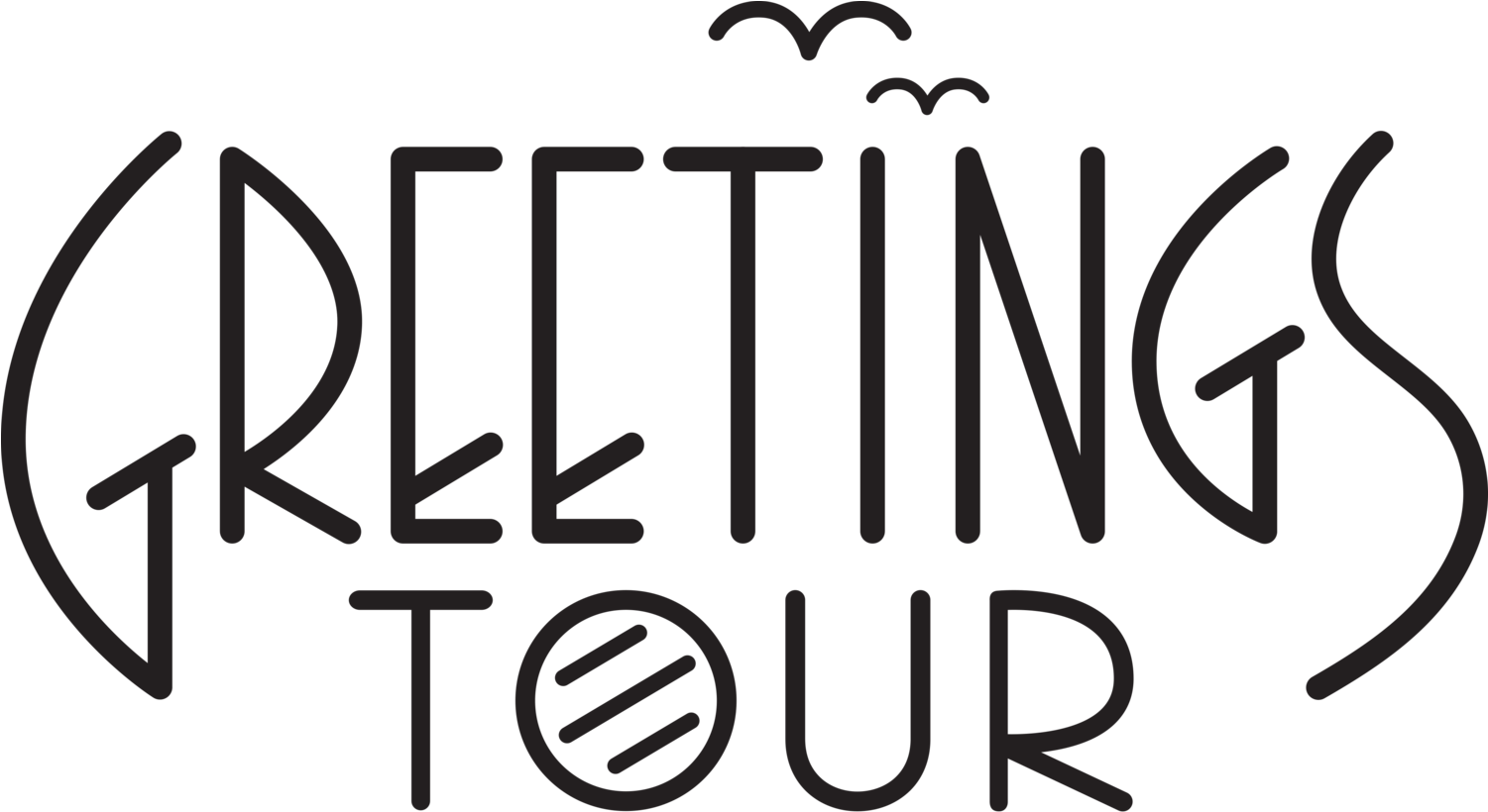 Greetings Tour Logo Design PNG