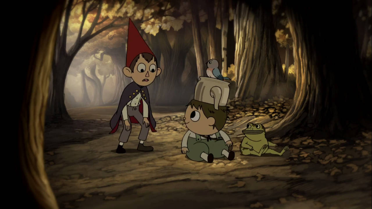 Greg Looking At Wirt Over The Garden Wall Wallpaper