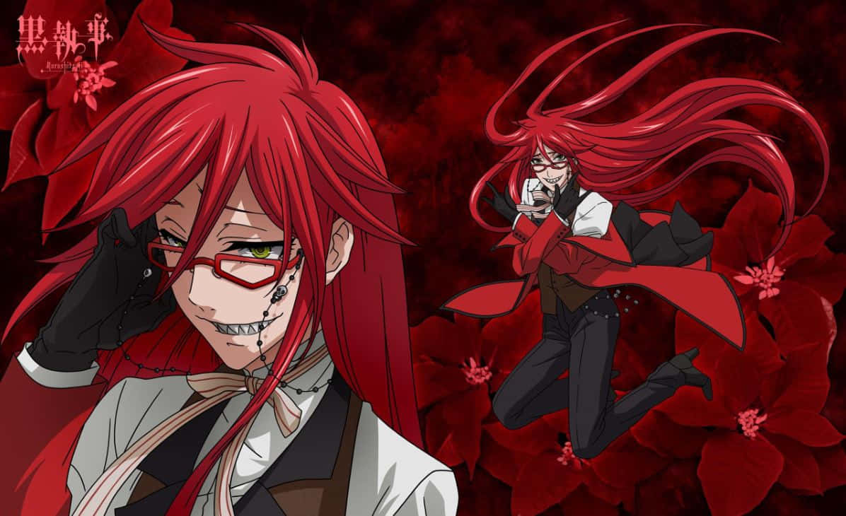 The Lethal Red Reaper, Grell Sutcliff Wallpaper