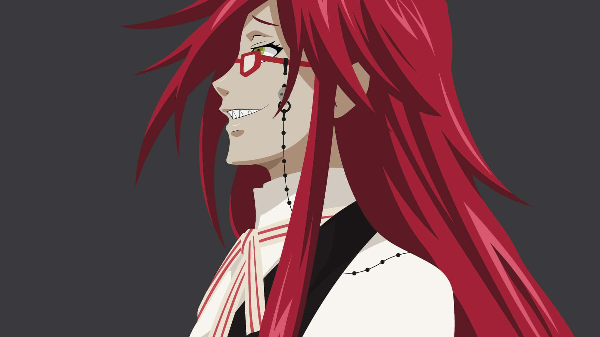 The enigmatic Grell Sutcliff in a vibrant and captivating portrait Wallpaper