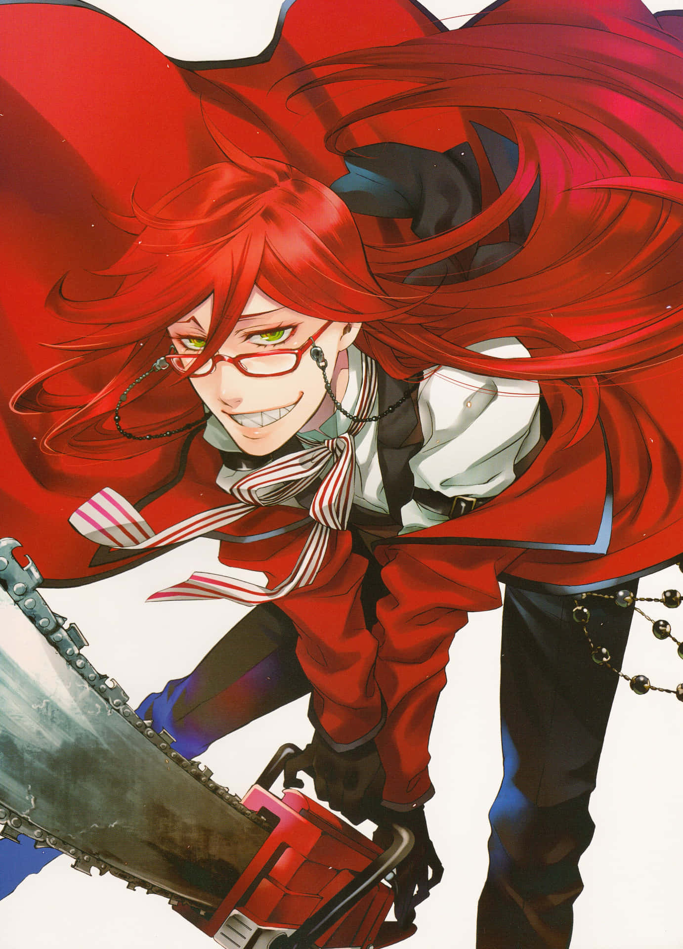 Grell Sutcliff striking a pose in a stunning wallpaper Wallpaper
