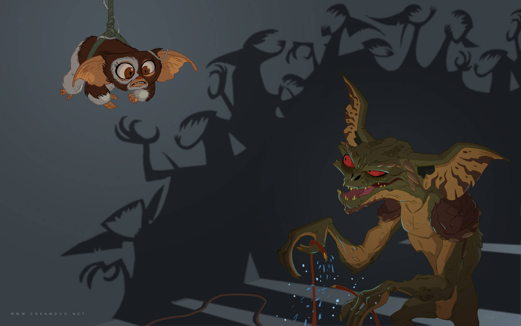 Gremlins2: Die Rückkehr Der Kleinen Monster Szene Wallpaper