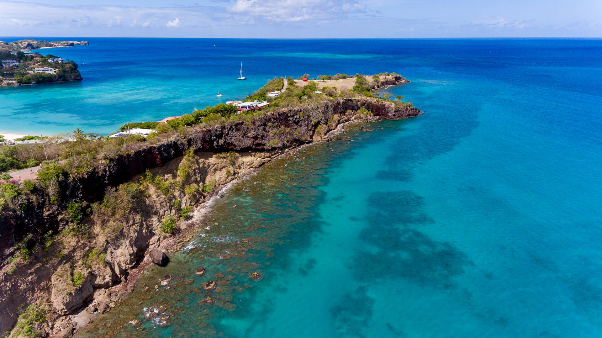 Grenada Ocean Cliffside Wallpaper