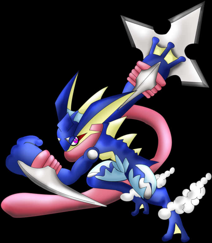 Greninja Ash Form Pokemon PNG