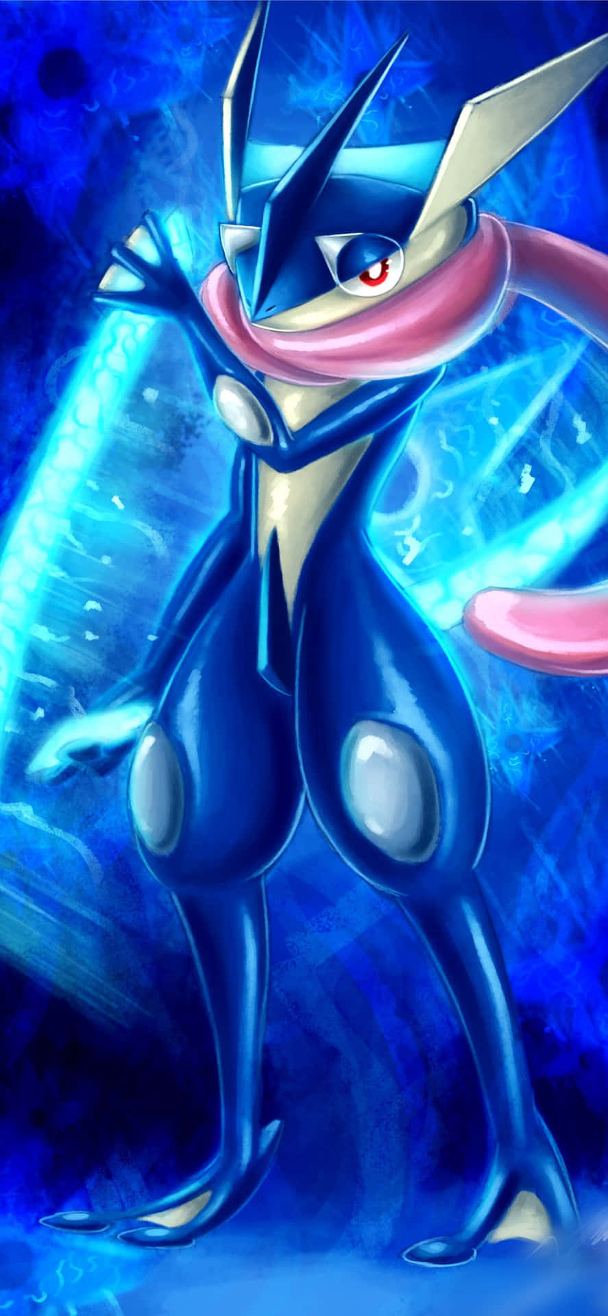 Greninja uses its speed and agility to prevail in battles!