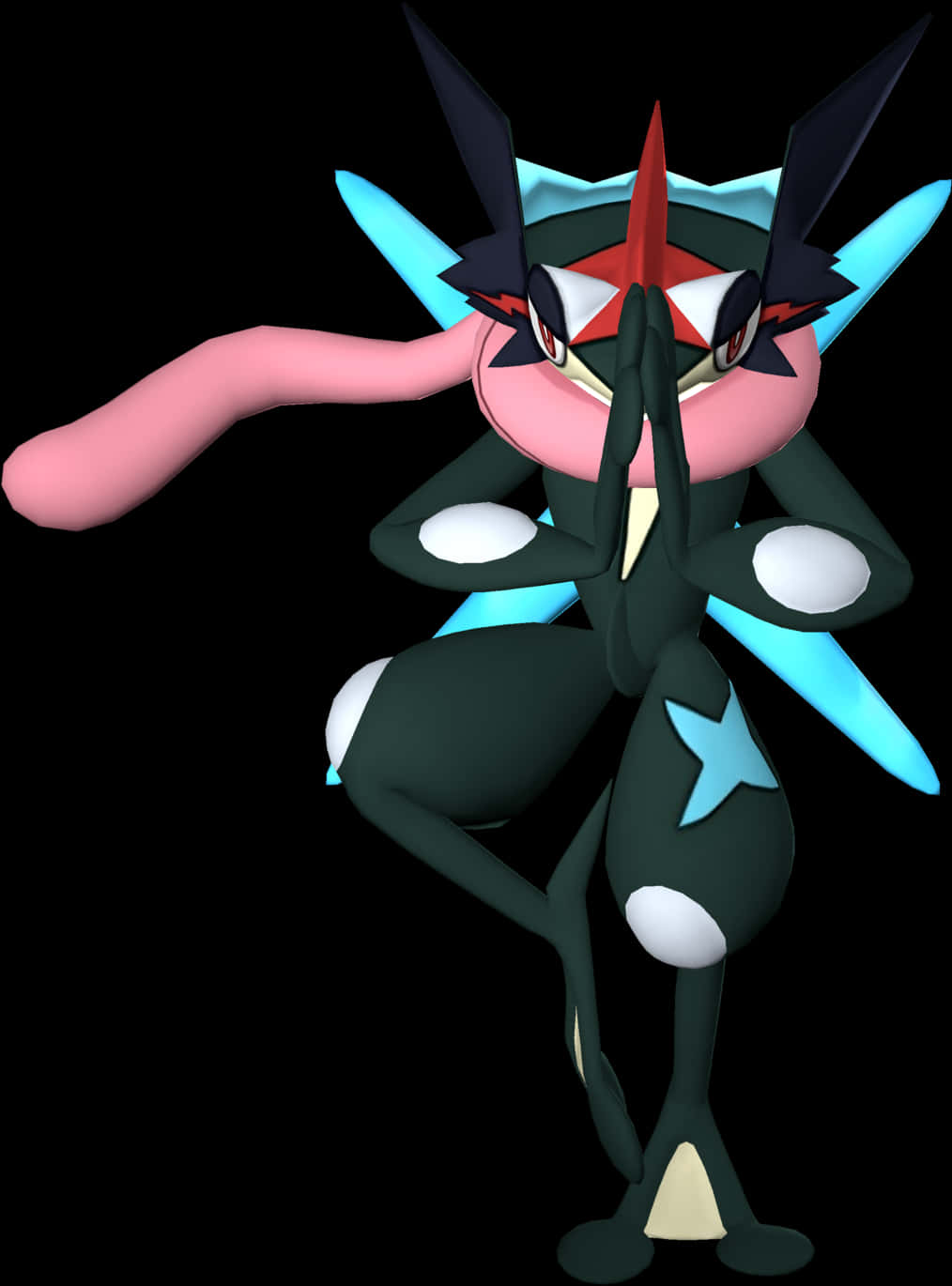 Greninja Pokemon Character Pose PNG