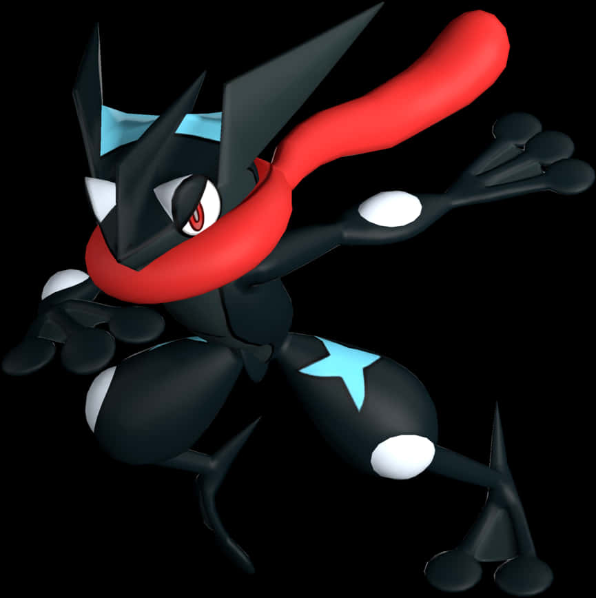 Greninja Pokemon Character Pose PNG