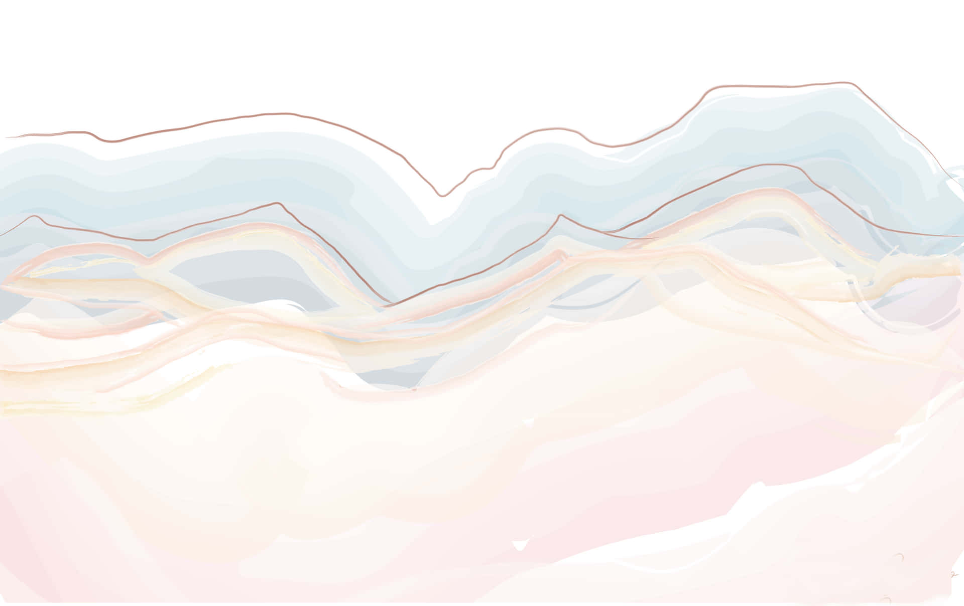 A Watercolor Painting Of A Wave Wallpaper