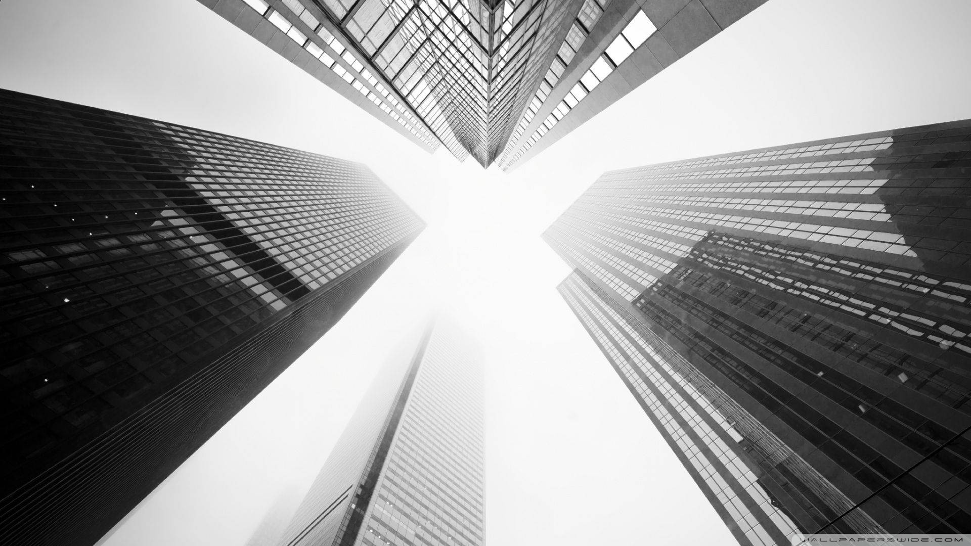 Grey Aesthetic Skyscrapers Wallpaper