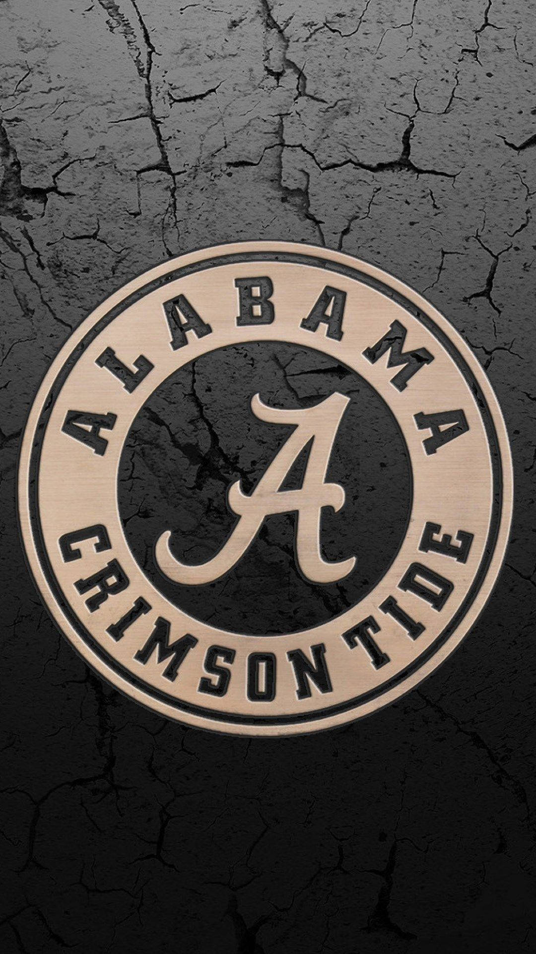 Grey Alabama Crimson Tide Emblem Wallpaper