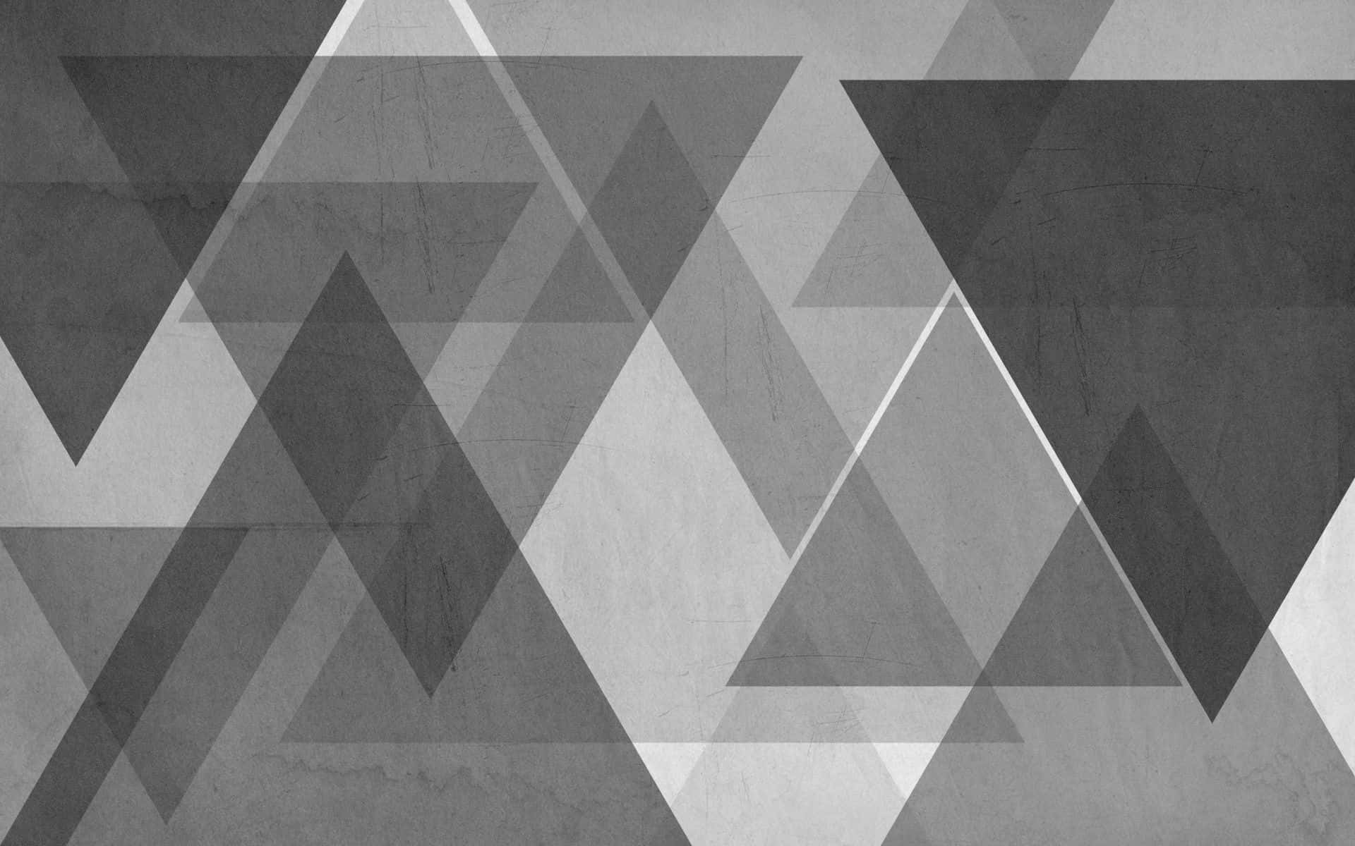 Triangle Patterns Grey Background