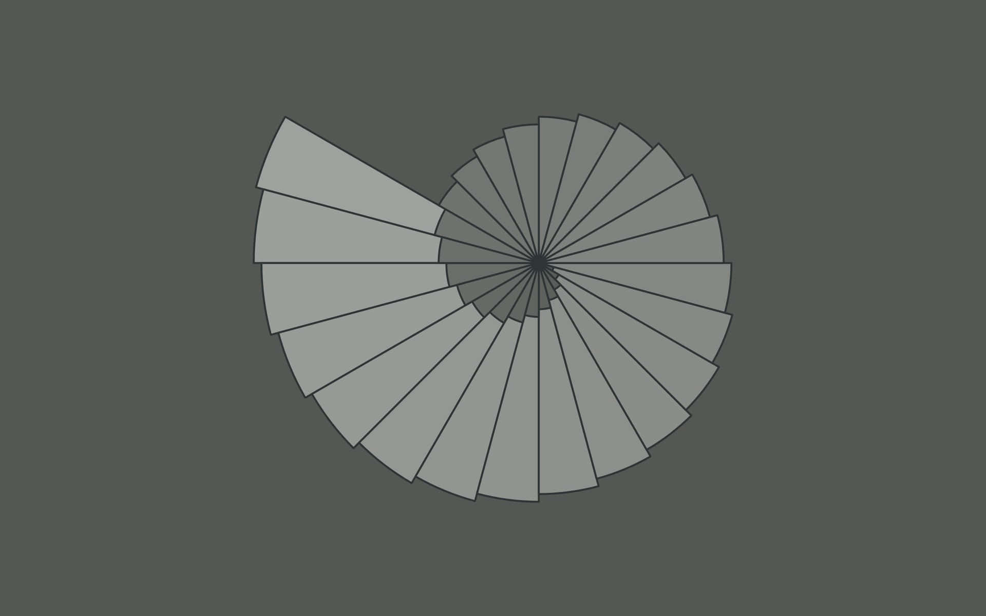 Fibonacci Sequence Stairs Grey Background