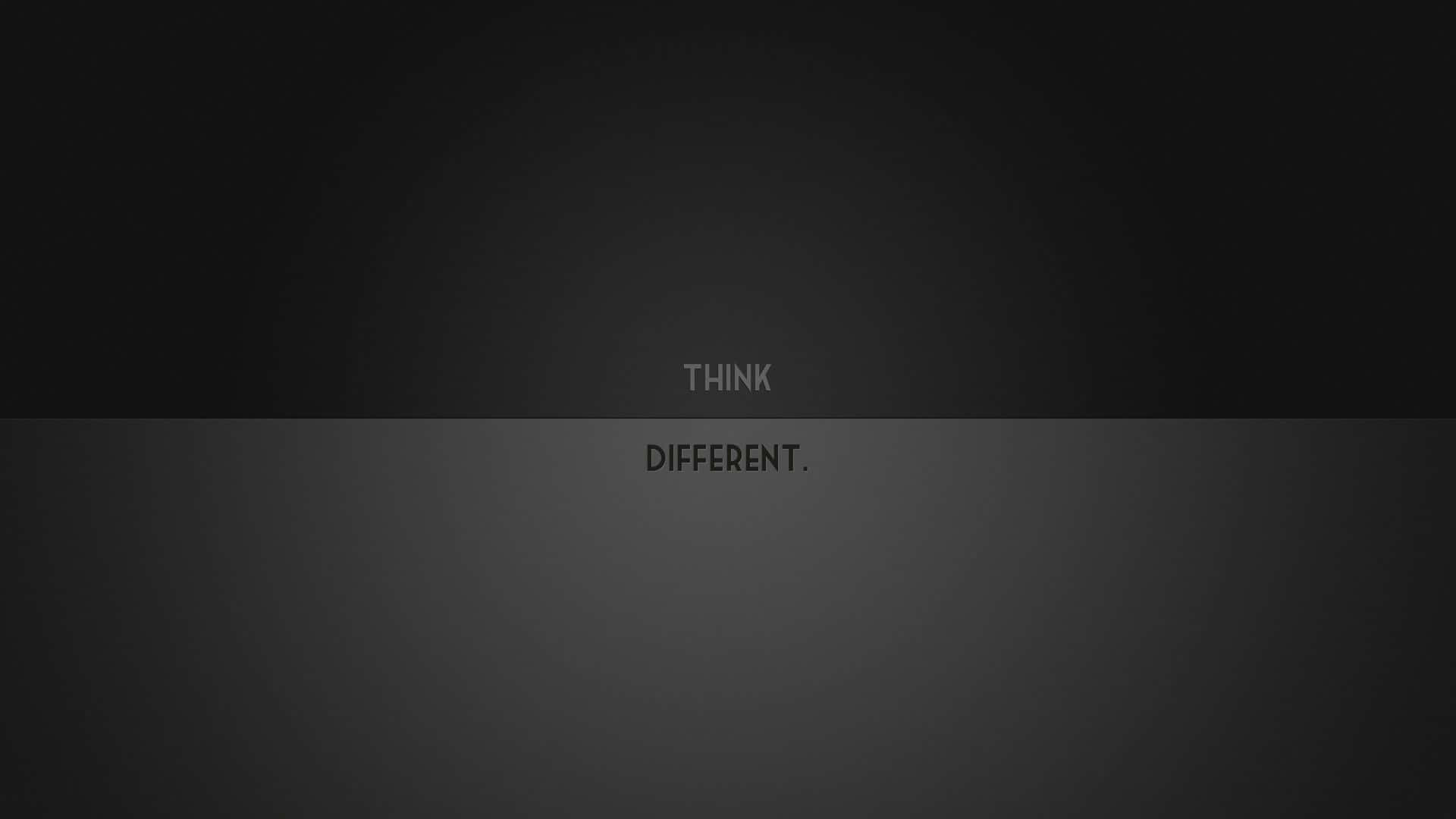 Think Different Typography Grey Background