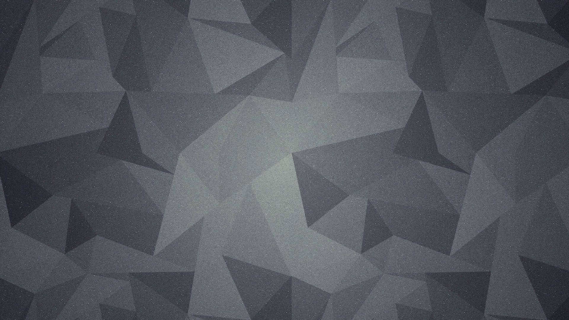 Grey Background With Geometric Pattern Wallpaper