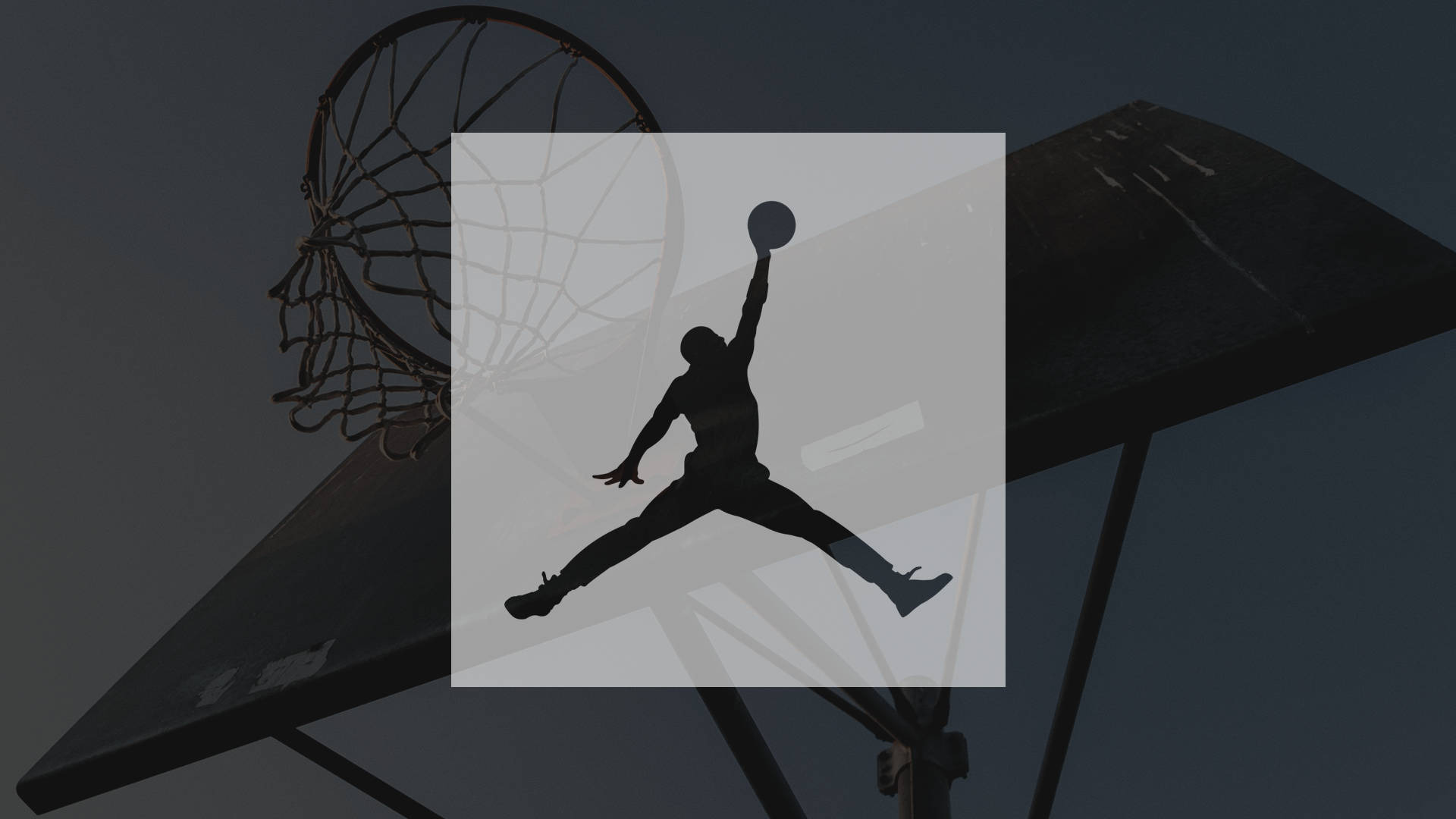 Grey Background With Jumpman Logo Wallpaper