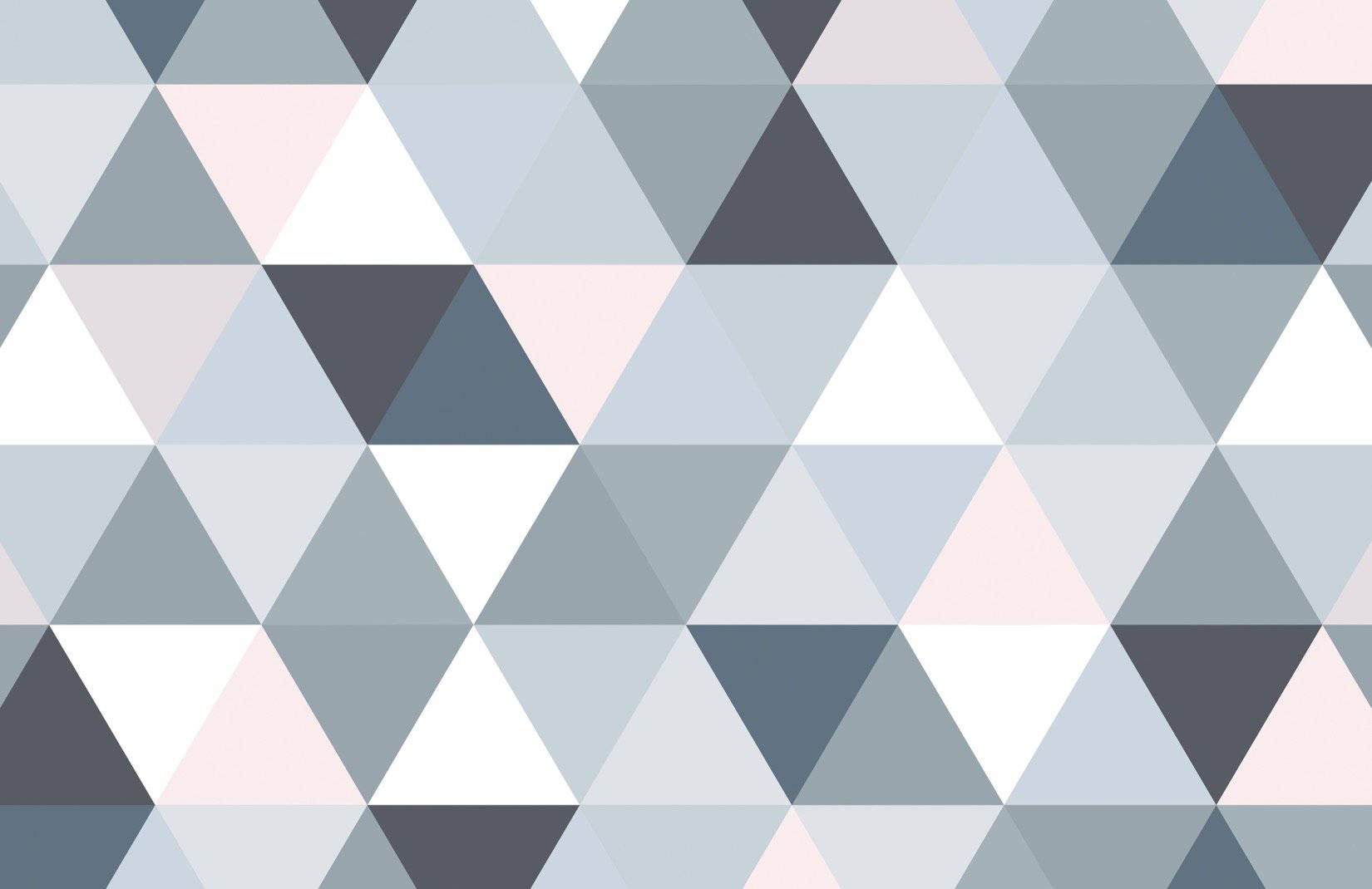 Grey Background With Triangle Pattern Wallpaper