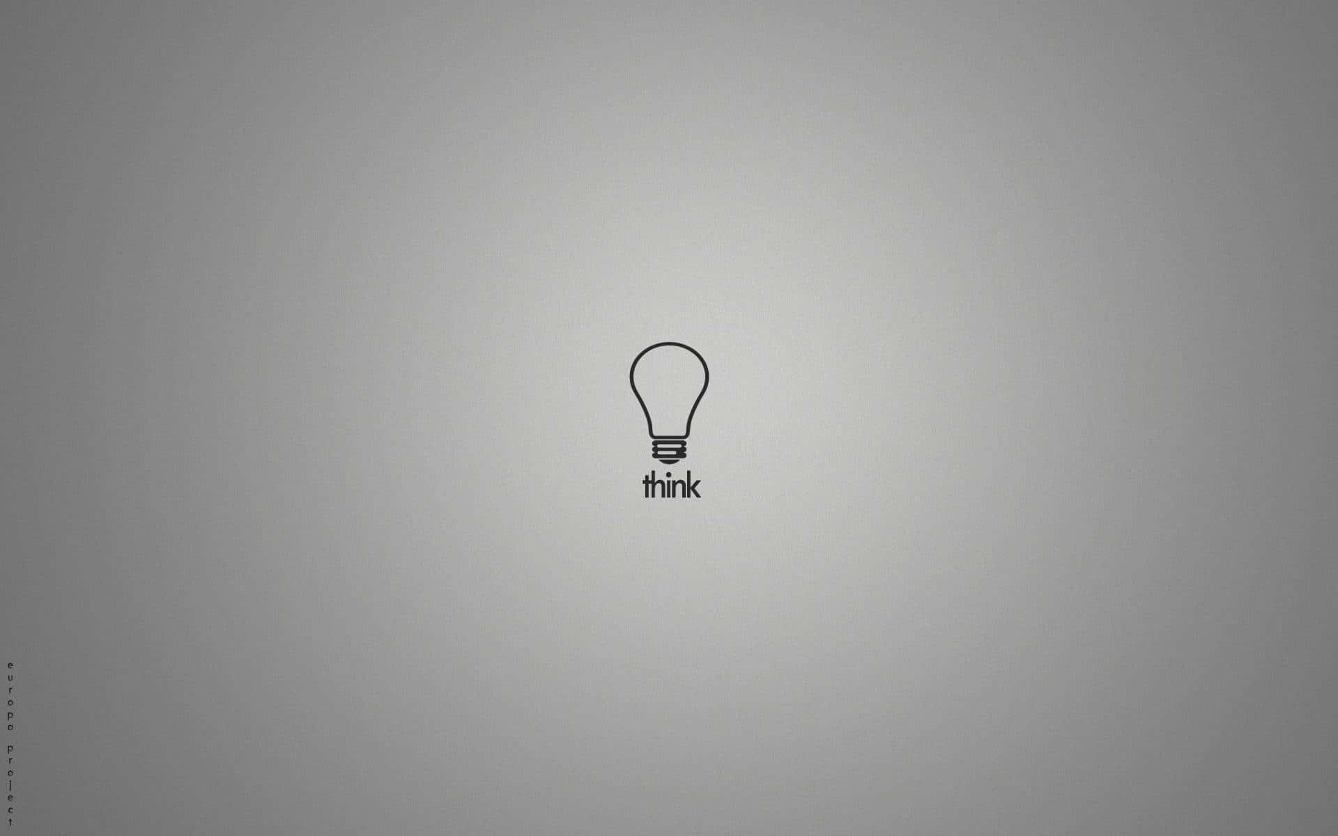 Light Bulb Illustration Grey Background