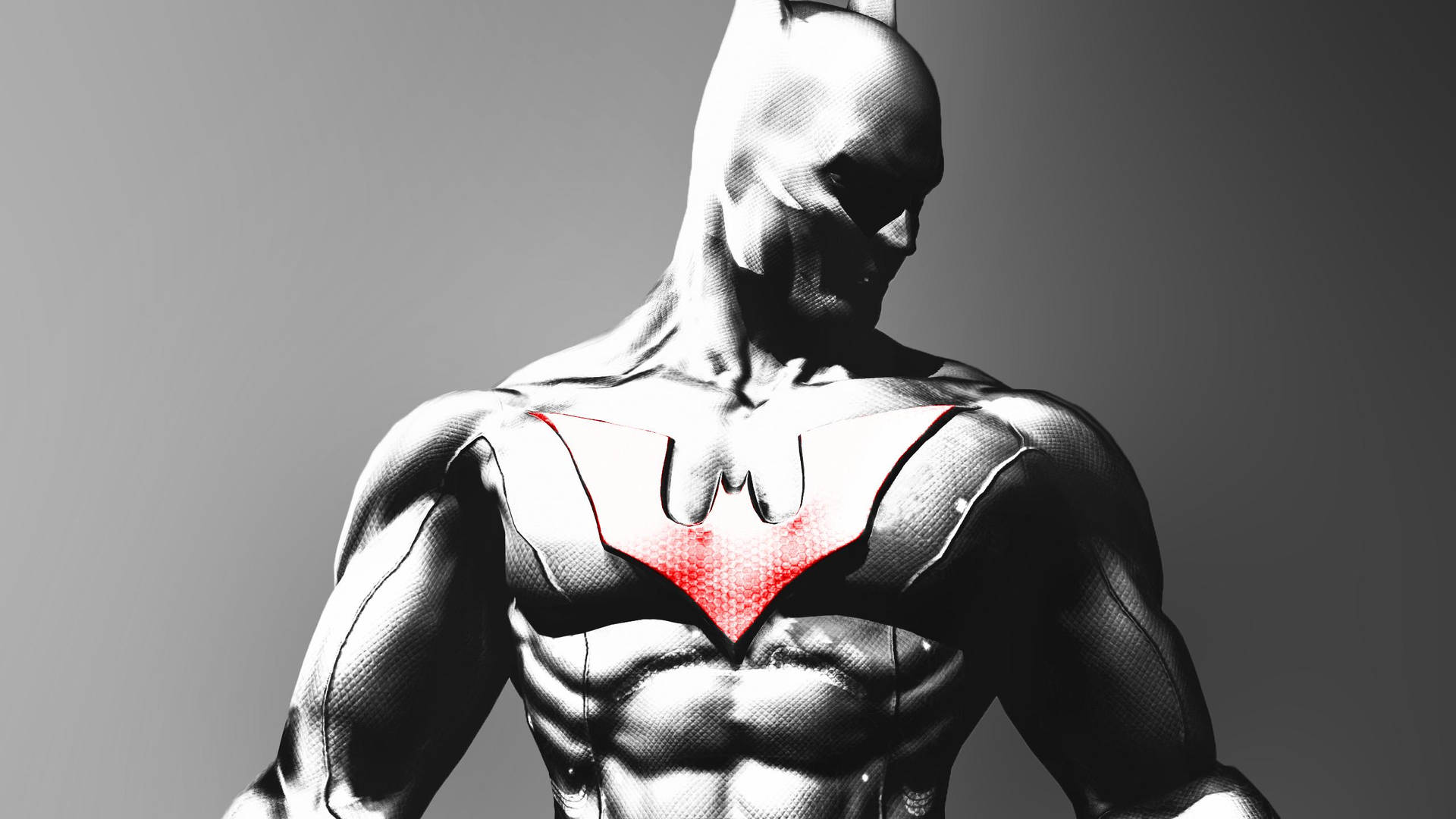 Grey Batman Beyond Action Figure Background
