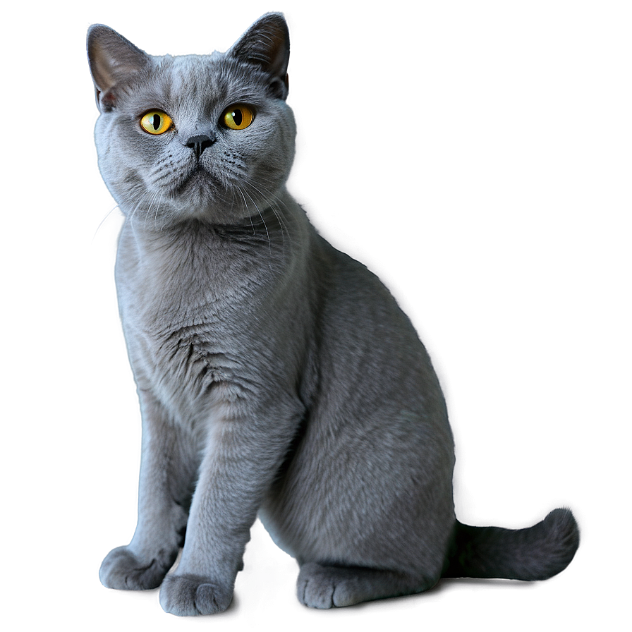 Grey British Shorthair Cat Png Hfg PNG