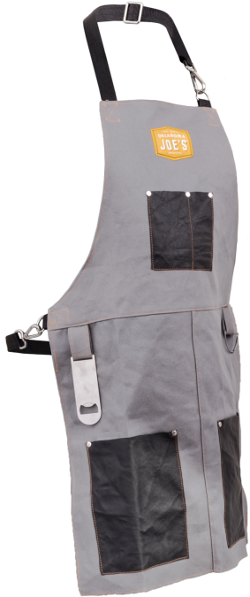 Grey Canvas Work Apronwith Pockets PNG