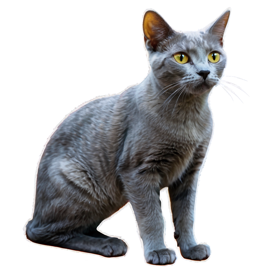 Download Grey Cat Png 69 | Wallpapers.com