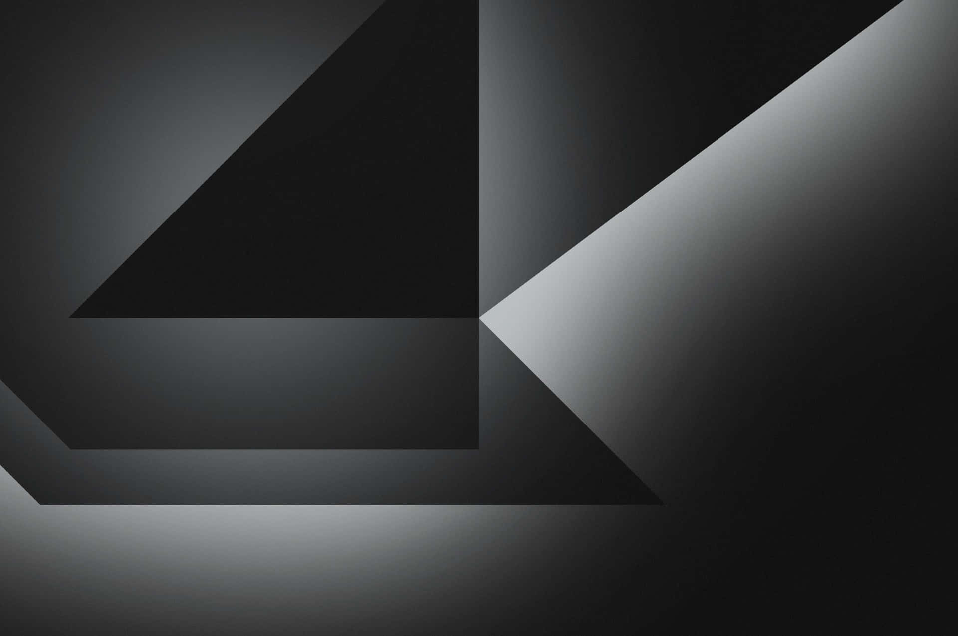 Overlapping Abstract Shapes Grey Desktop Wallpaper
