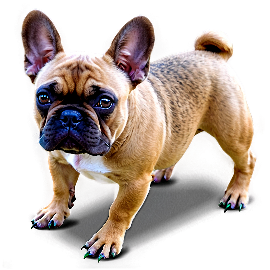 Grey French Bulldog Png 6 PNG